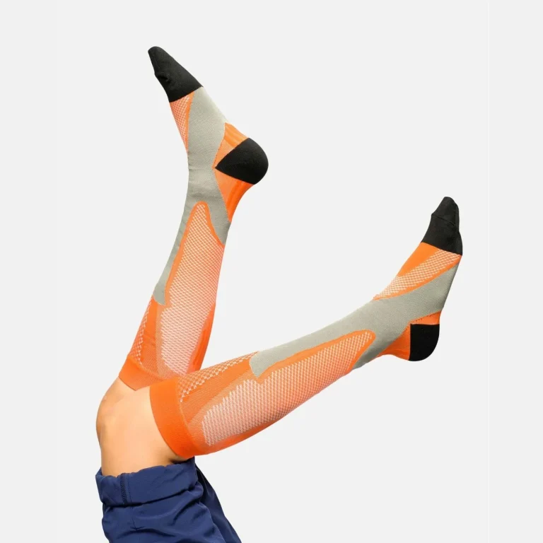 orange-compression-socks